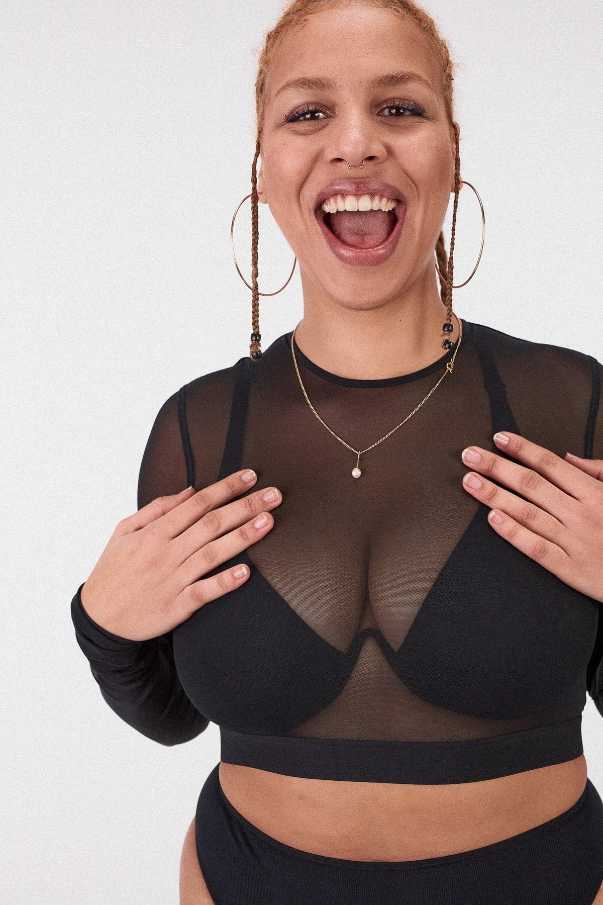 no reply (see-through, black)
