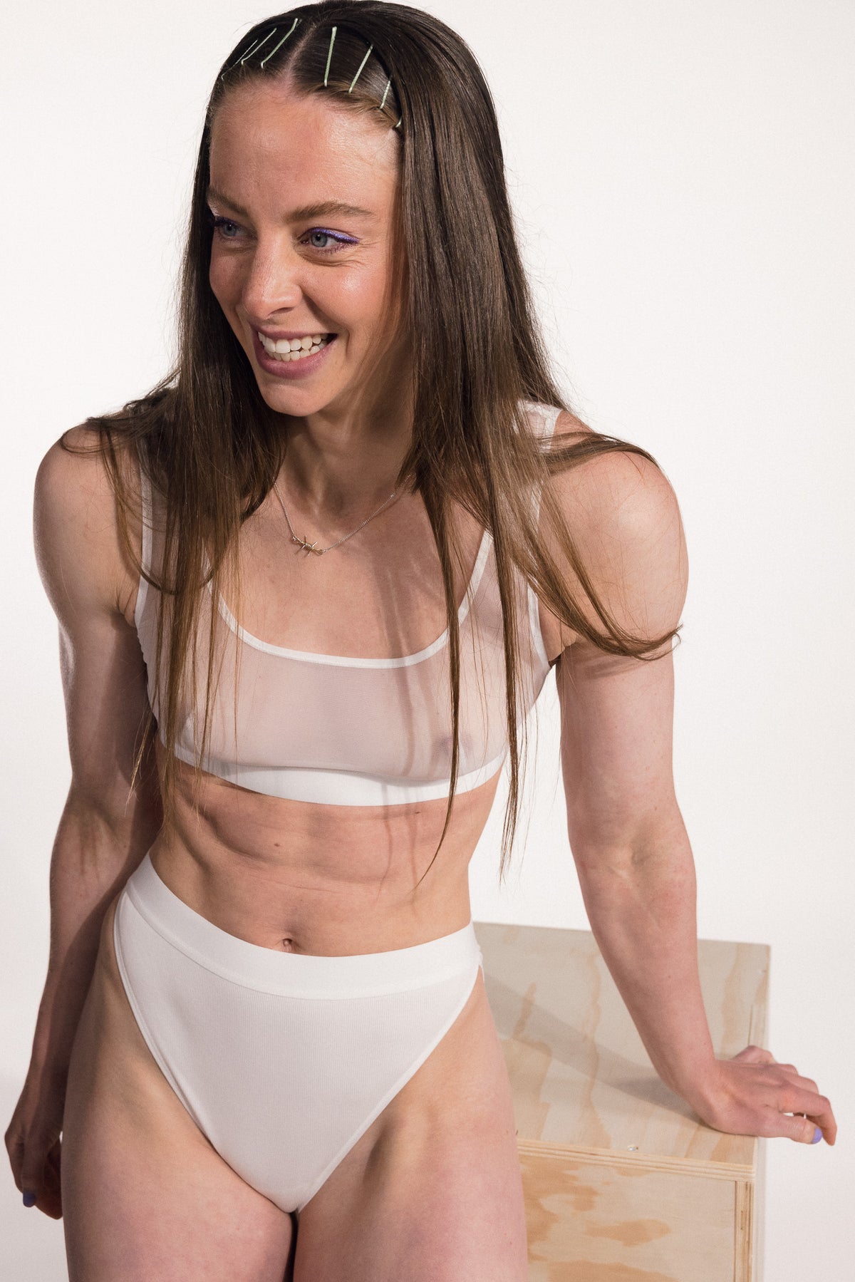 ramble on (see-through, white)