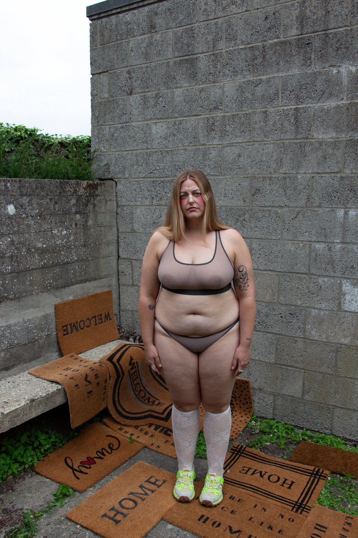 mazzy (see-through, castagne/khaki)