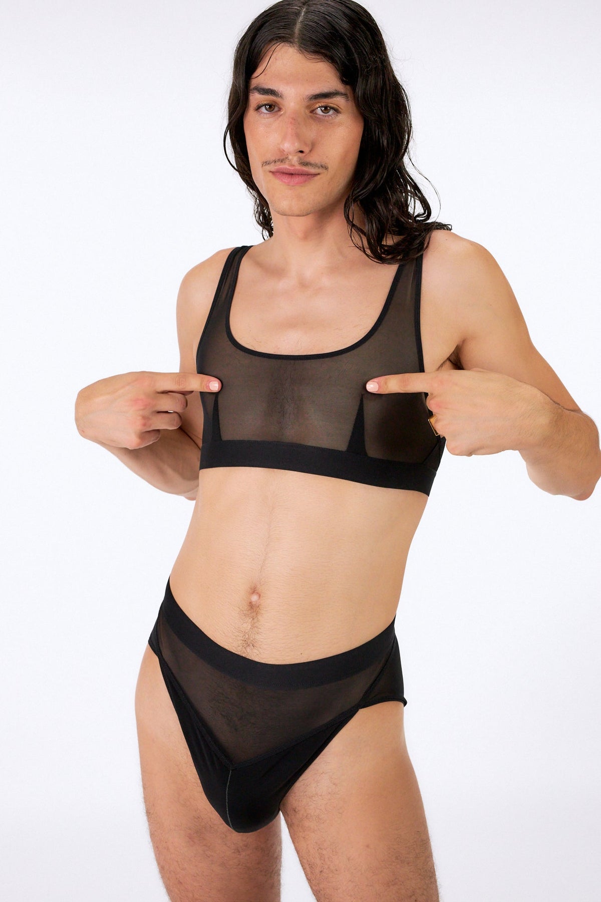 i want bottom cup (see-through, black)